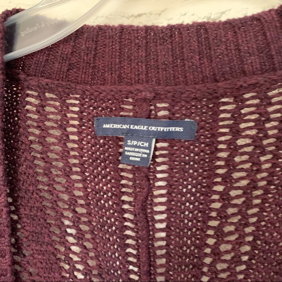 American Eagle Outfitters purple knit cardigan - Picture 4 of 6